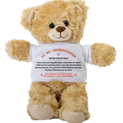 To My Granddaughter Teddy Bear Gift - UniqueThoughtful