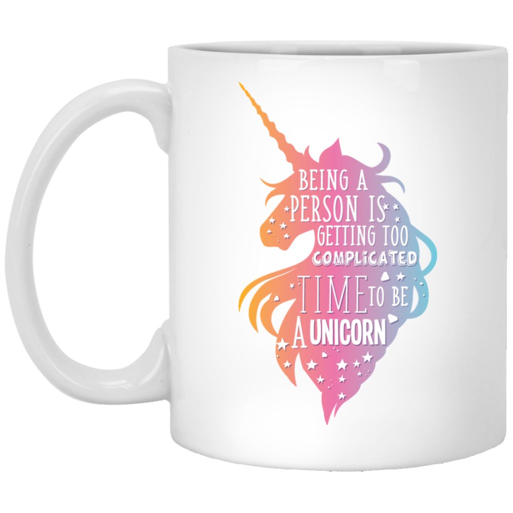 Unicorn Print Coffee Mug - UniqueThoughtful
